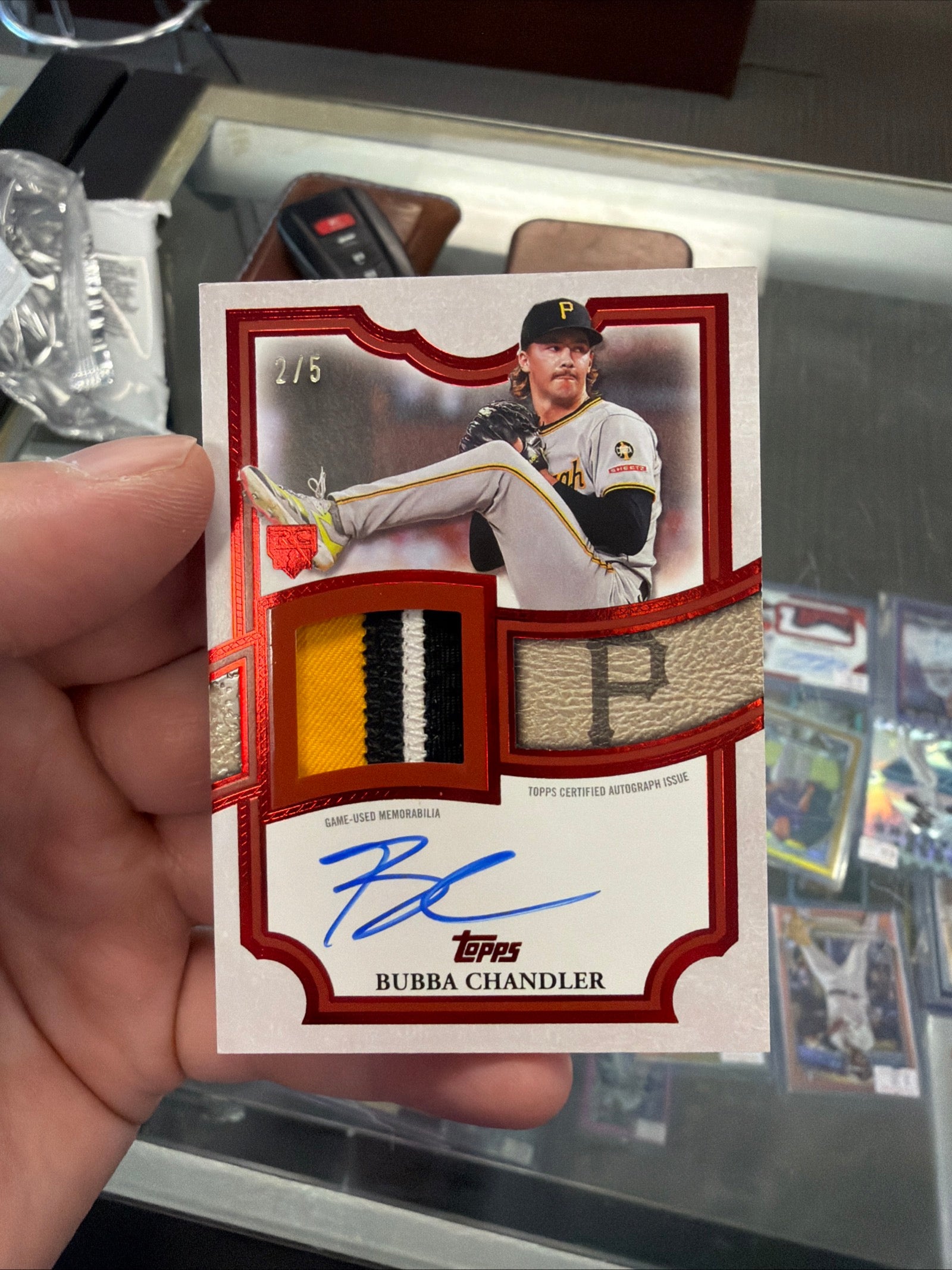 Topps Series 2 Bubba Chandler Flagship Patch Auto /5